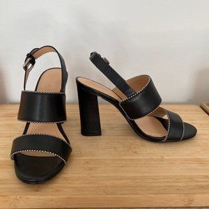 Coach Rylie Sandals, Black, Size 6